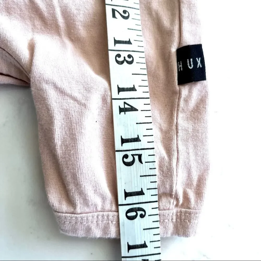 Huxbaby Hux girls pink bear twins summer romper size 3-6 months
